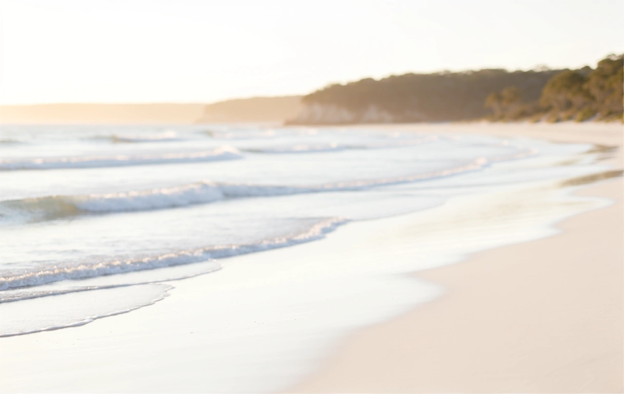 Calm Australian coastal horizon